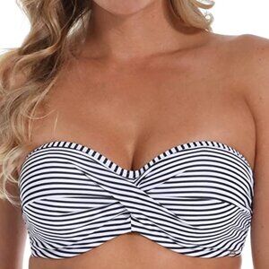 Panache Anya Riva Bandeau Bra-Sized Bikini Top - Striped